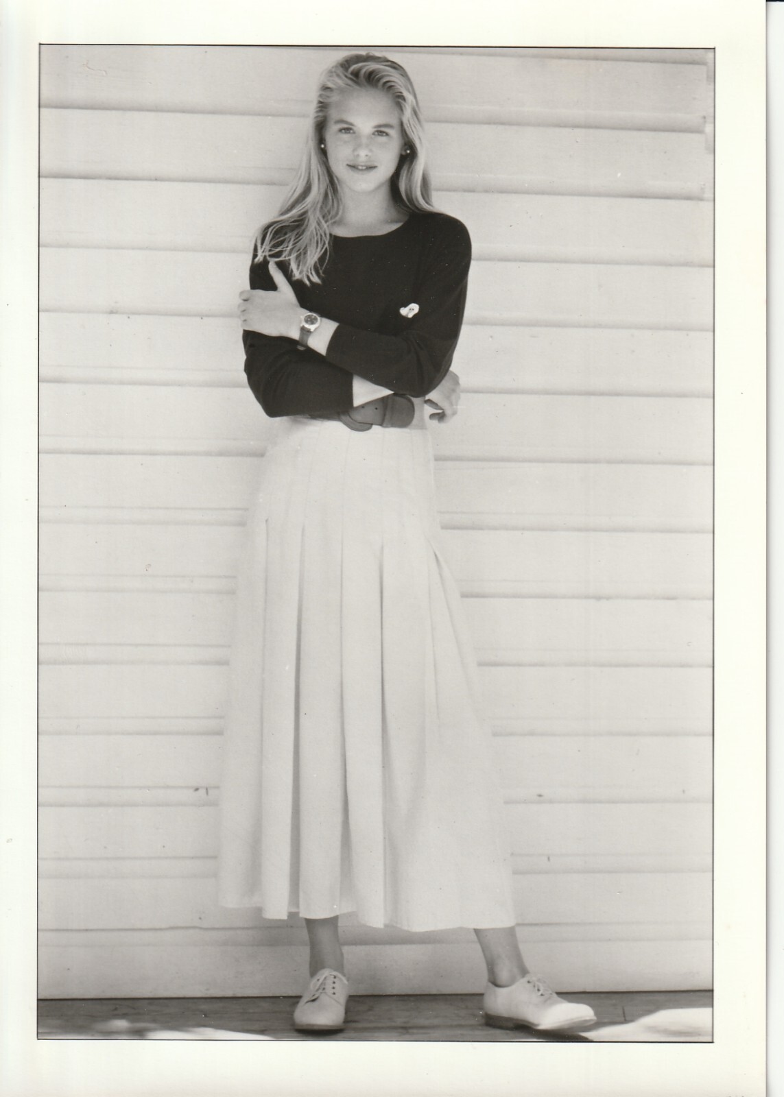 PHOTO Argentique LA REDOUTE MODE FEMME JUPE 1990 SERVICE DE PRESSE 13X19cm