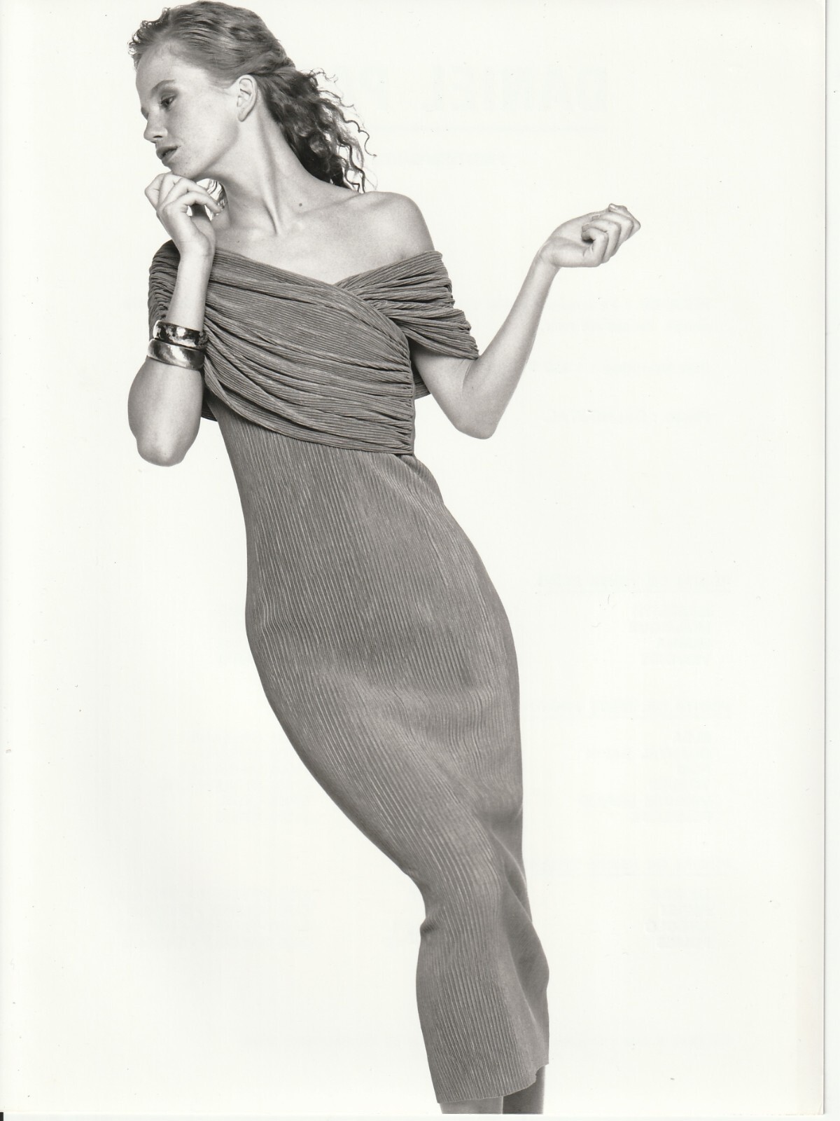 TIRAGE PHOTO Argentique DANIEL PAGES MODE 1990 STUDIO SERVICE DE PRESSE 18X24CM