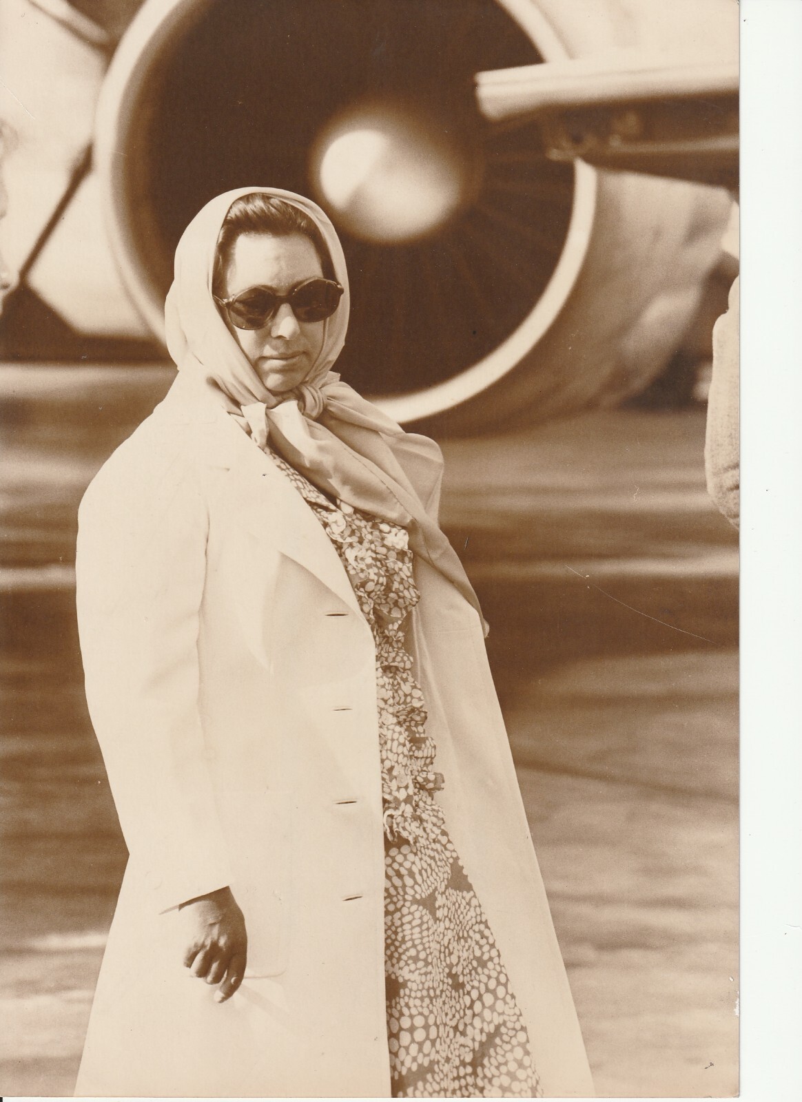 PHOTO DE PRESSE ARGENTIQUE 1976 PRINCESS MARGARET D'ANGLETERRE 21X30cm