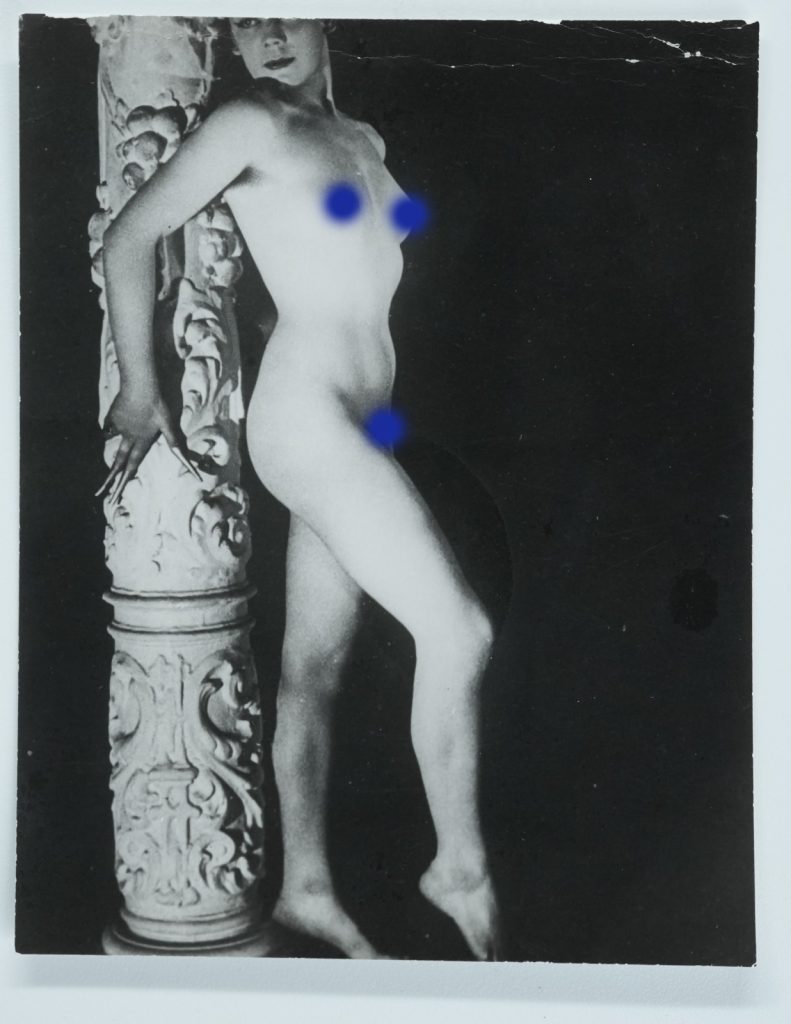 TIRAGE PHOTO	 ATRGENTIQUE 1960-70	FEMME NUE AMATEUR NU SNAP SHOT