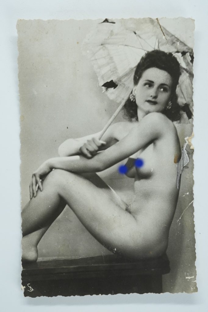 TIRAGE PHOTO	1930	FEMME NUE NU ARTISTIQUE 8,5X13,5CM