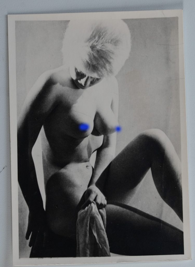 TIRAGE PHOTO	Argentique		PINUP FEMME NUE NU ARTISTIQUE	SNAP SHOT	1950
