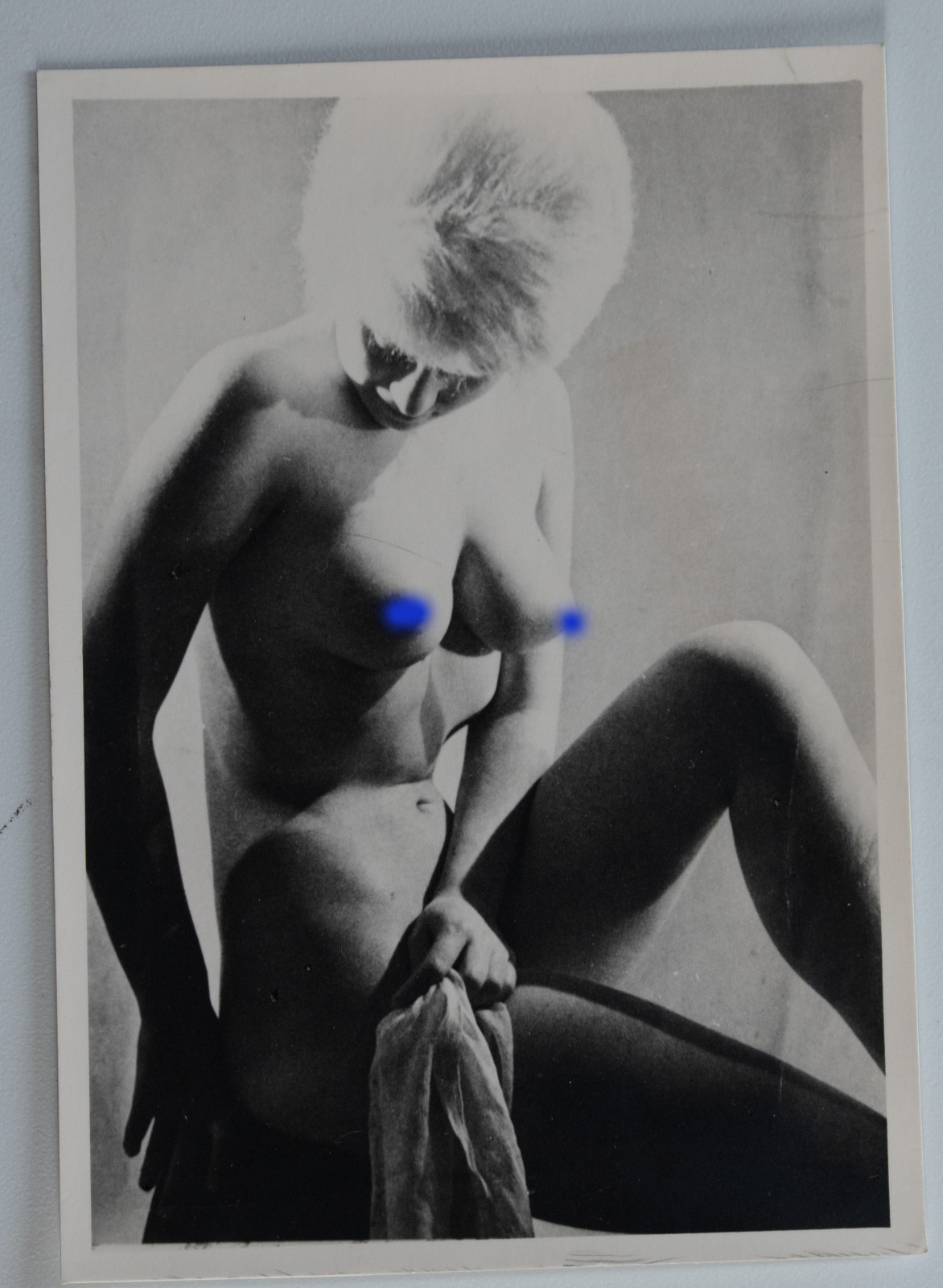 TIRAGE PHOTO Argentique PINUP FEMME NUE NU ARTISTIQUE SNAP SHOT 1950