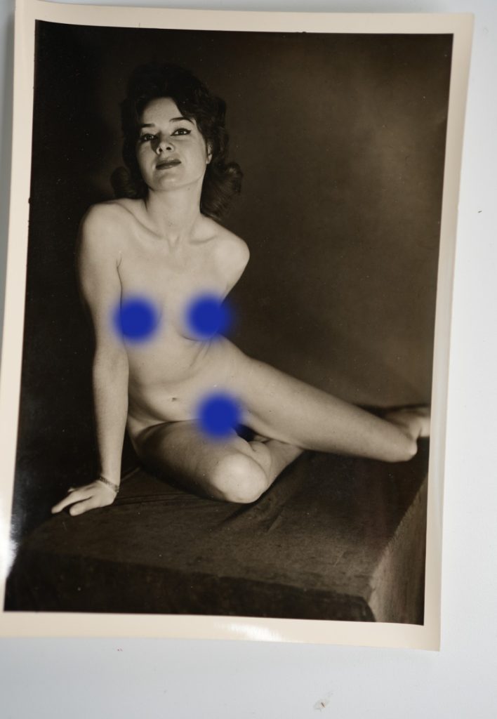 PHOTO ARGENTIQUE 1960 STUDIO PINUP FEMME NUE NU ARTISTIQUE 13X18cm