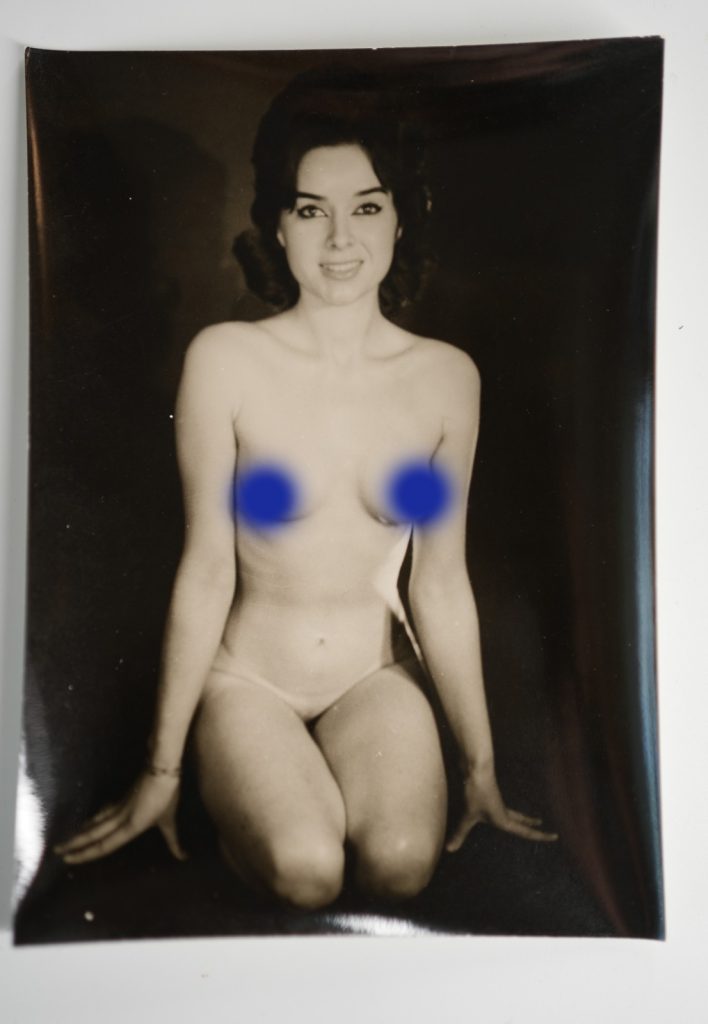 PHOTO ARGENTIQUE 1960 STUDIO PINUP FEMME NUE NU ARTISTIQUE 13X18cm