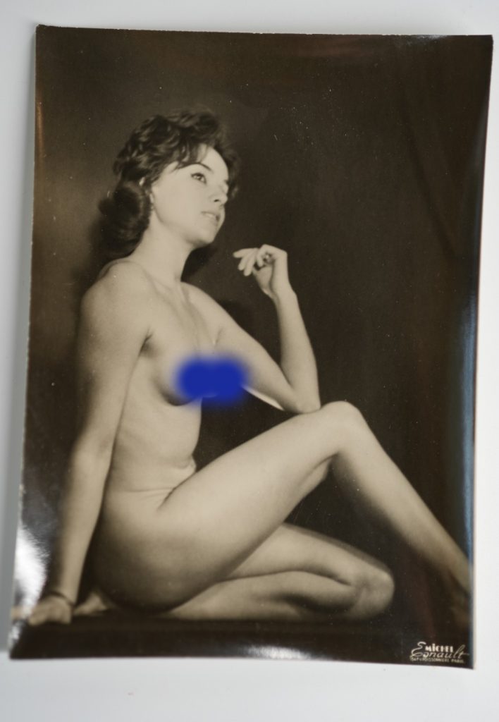 PHOTO ARGENTIQUE 1960 STUDIO PINUP FEMME NUE NU ARTISTIQUE 13X18cm