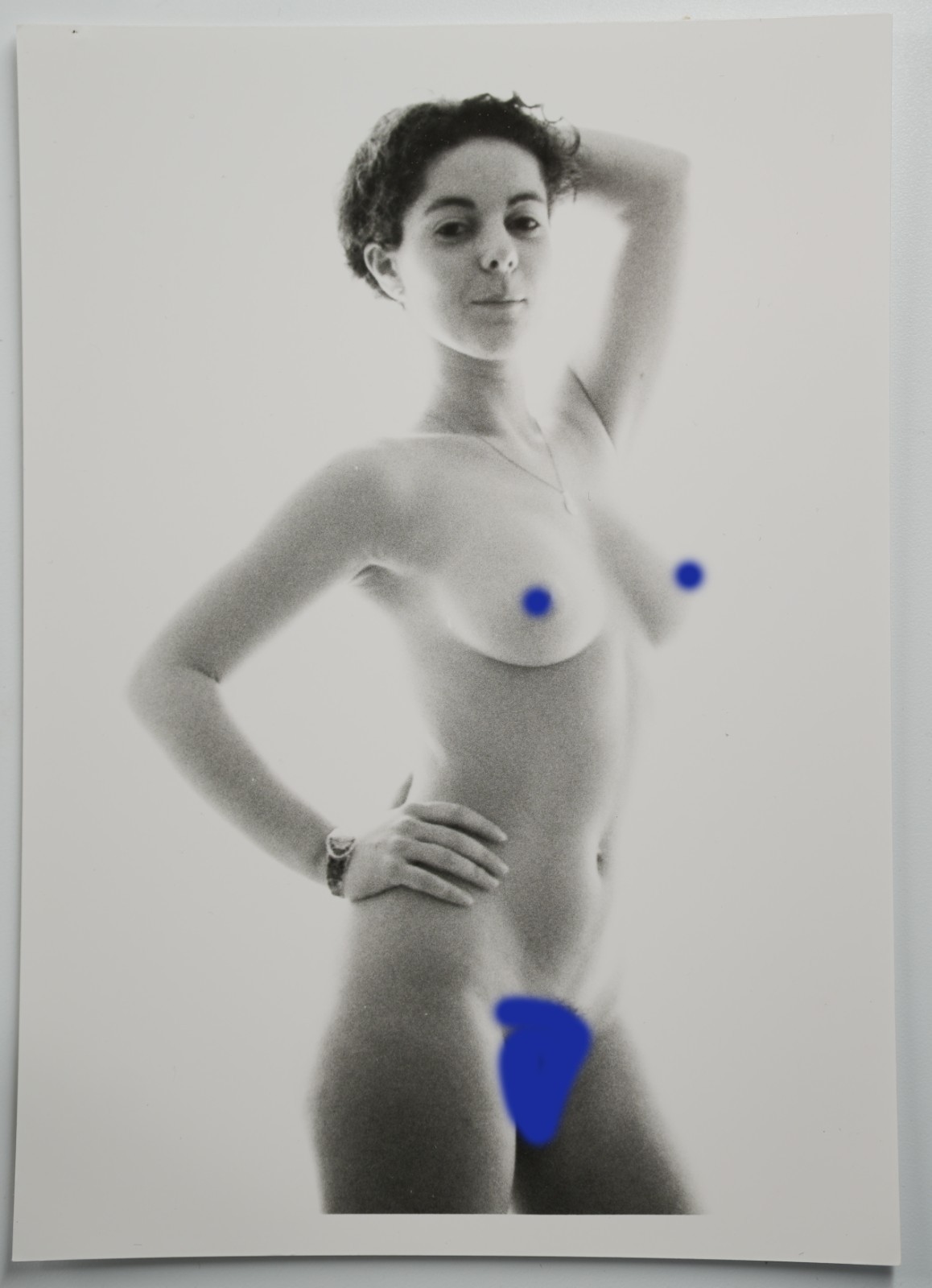 PHOTO Argentique France Femme nue studio nue artistique 13X18cm 1980