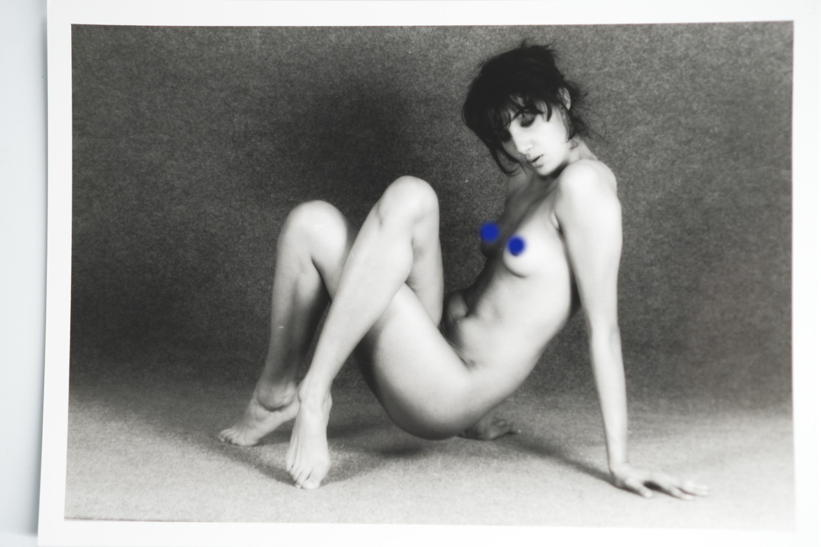 PHOTO Argentique France Femme nue studio nue artistique 13X18cm 1980