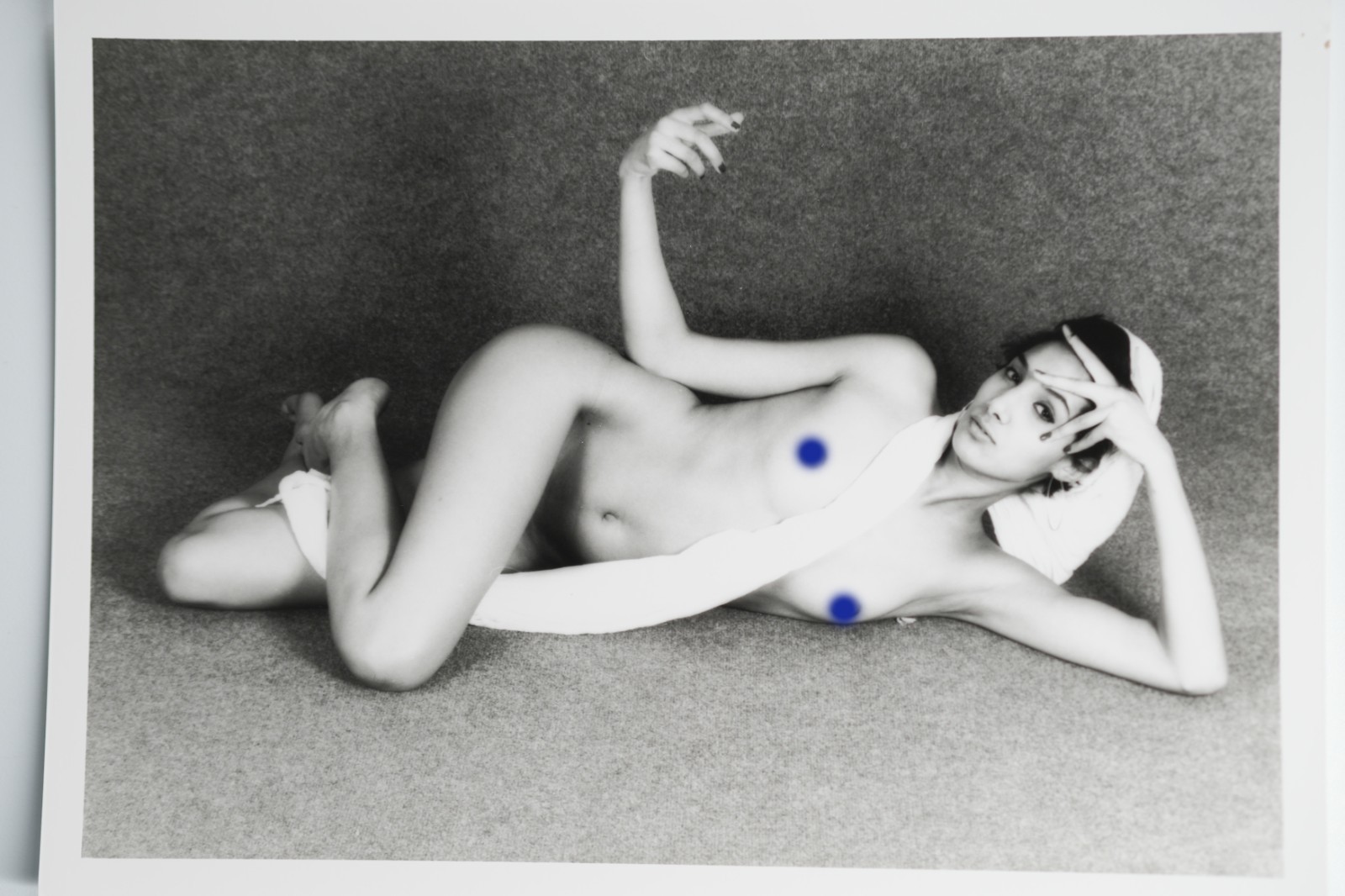 PHOTO Argentique France Femme nue studio nue artistique 13X18cm 1980