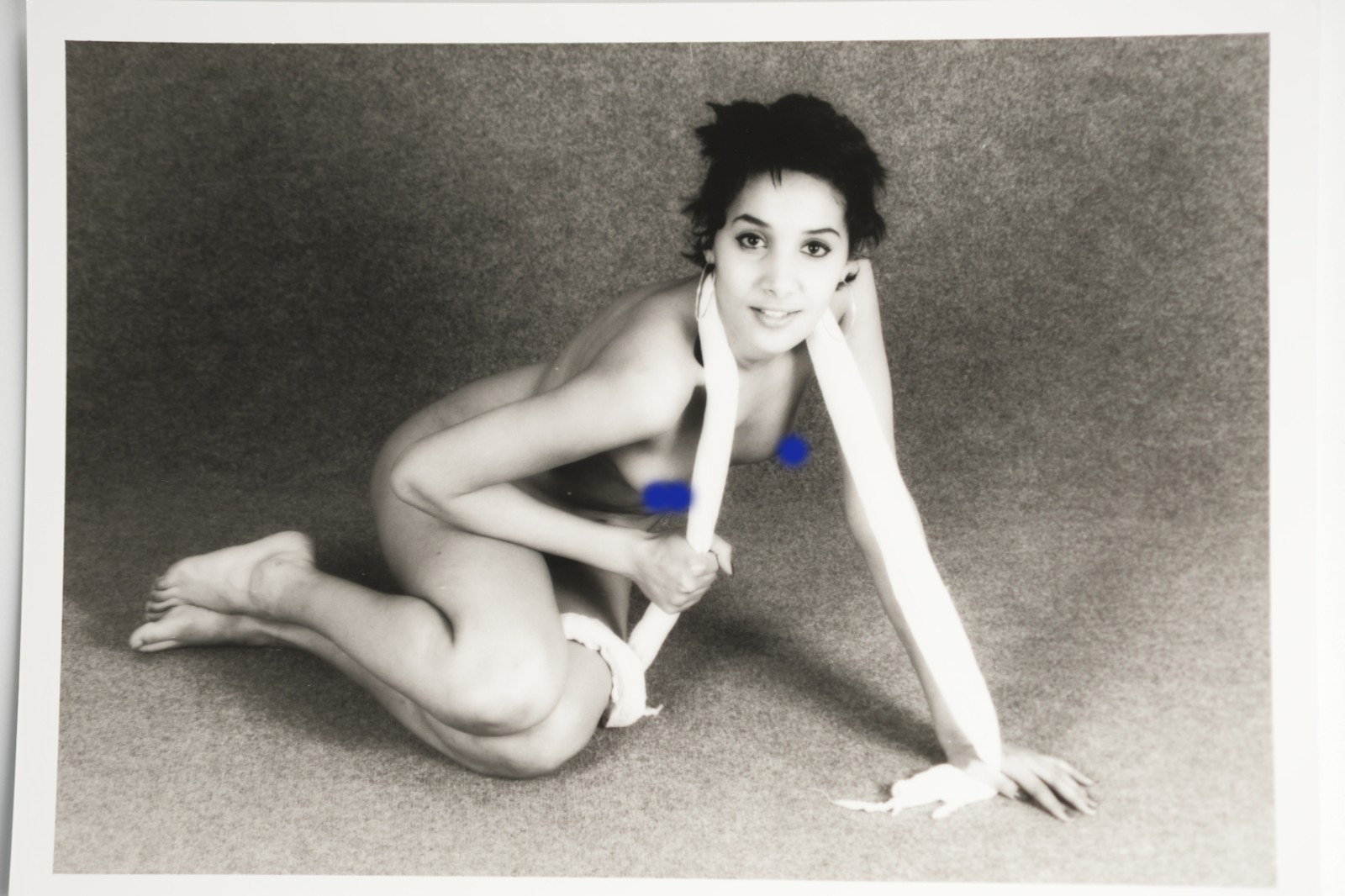 PHOTO Argentique France Femme nue studio nue artistique 13X18cm 1980